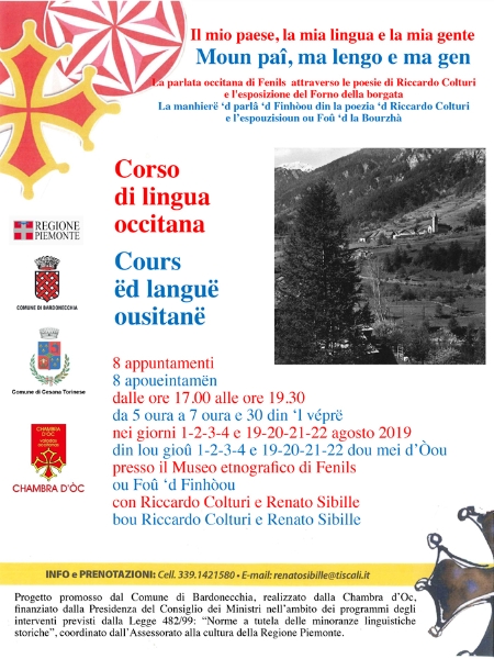 Corso di Lingua occitana: "Il mio paese, la mia lingua, la mia gente"